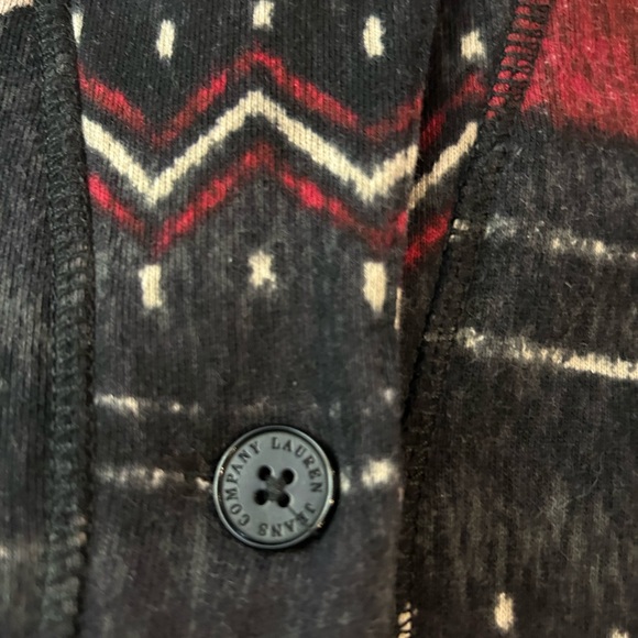 RALPH LAUREN Aztec Southwestern Print Fleece Jacket Blazer Cardigan L-2X - Picture 9 of 13